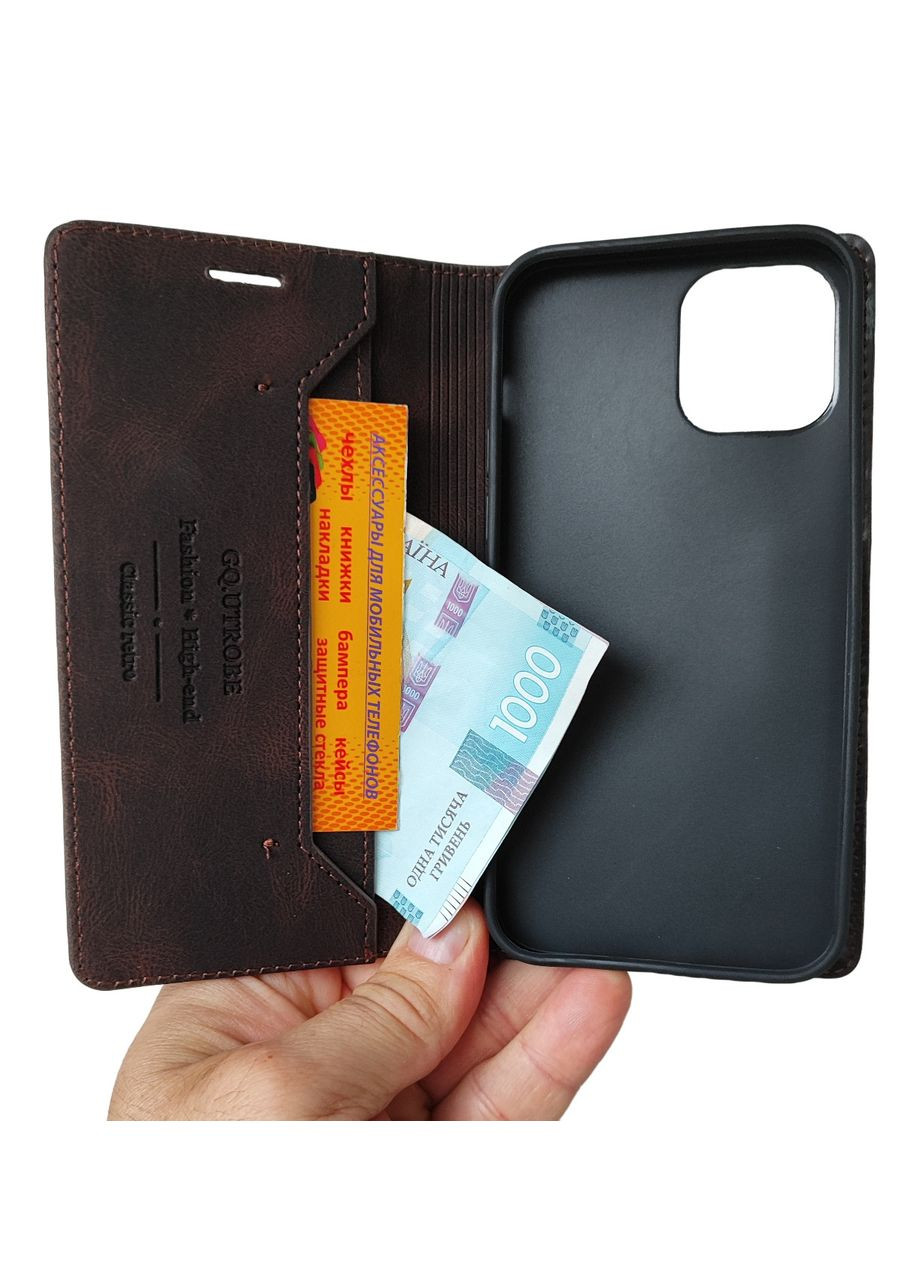 Чохол книжка магнітний iPhone SЕ 2022 Чохол книжка на айфон SE з кишенями під гроші Зелений Apple (321961497)