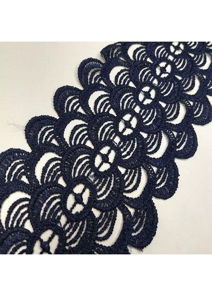 Кружево макраме 9 см (20 м) цвет-синий темный (30-Y11561-2) Plus-plus (352749397)