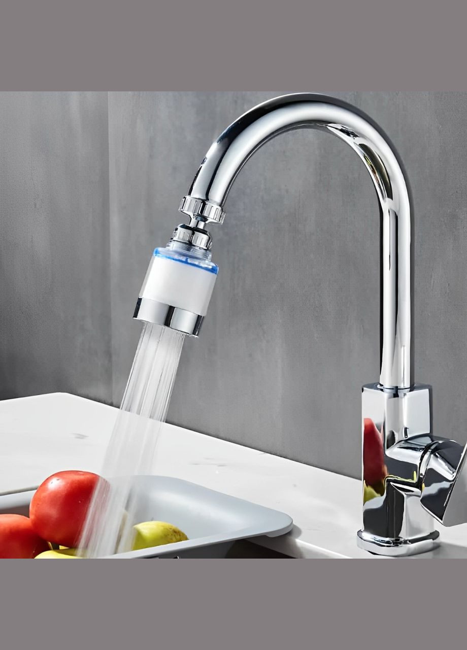 Універсальний проточний фільтр-насадка на кран із 7 картриджами 1 мкм для очищення води No Brand (351902798)