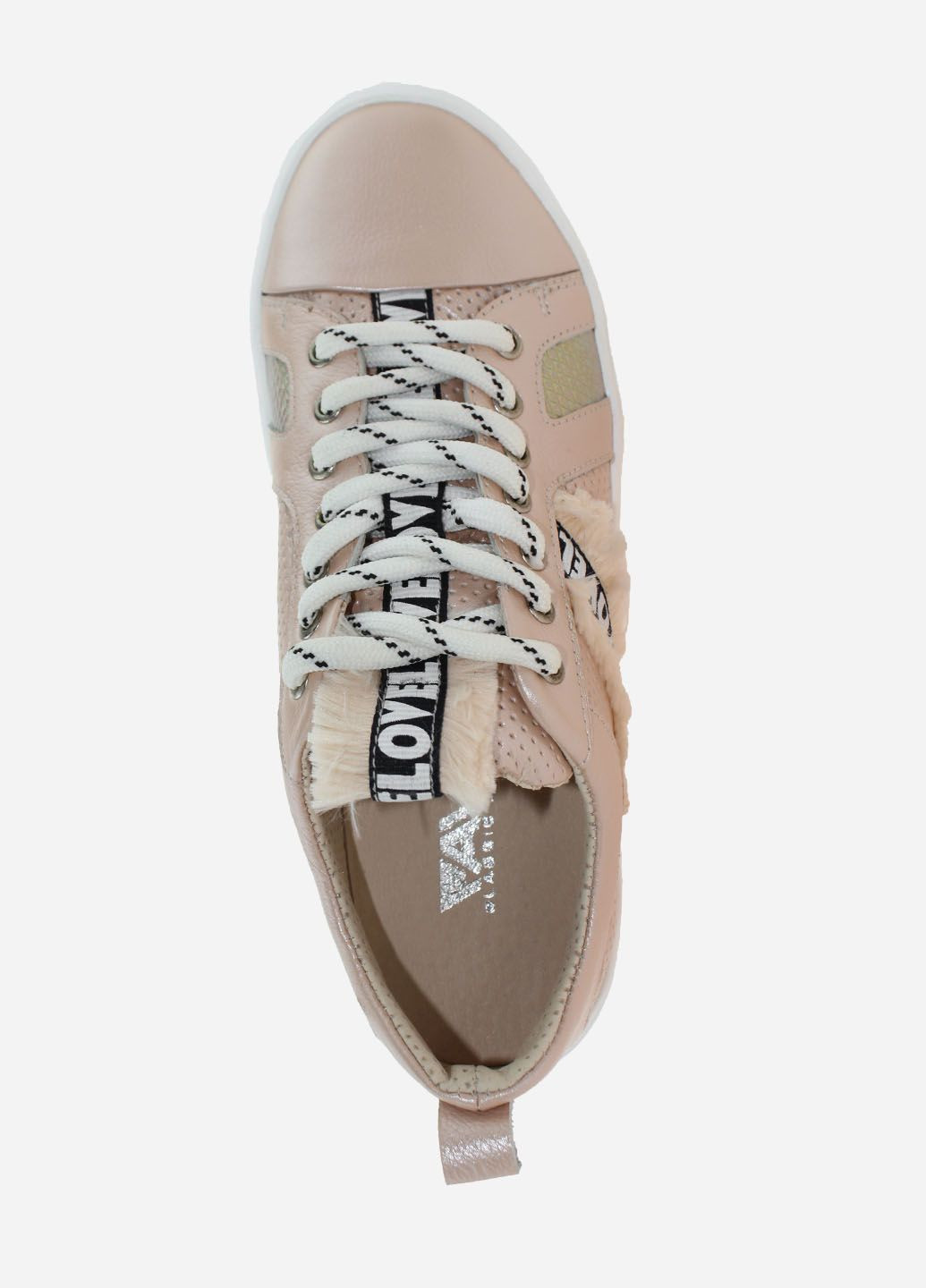 Бежевые кеды rf02701 пудровый Favi