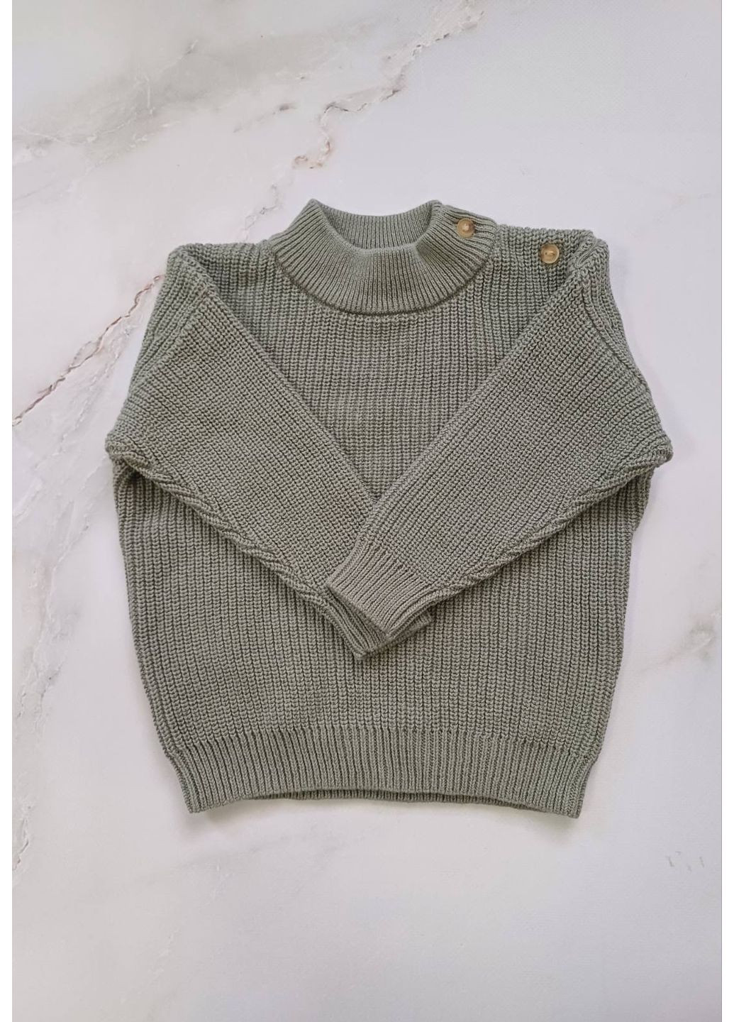 Оливковий (хакі) зимовий светр H&M