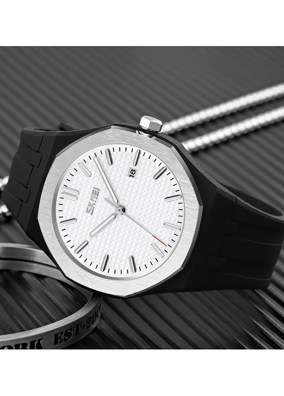 Годинник 9299BKWT кварцовий стрілочний унісекс з календарем водонепроникний до 30 м для чоловіків і жінок ProDobro (367264388)