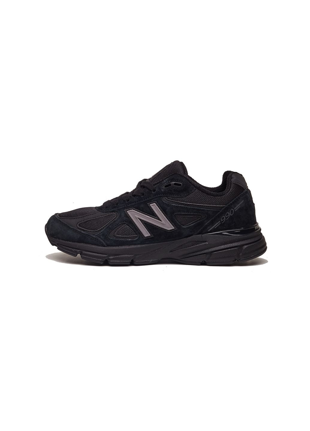 Чорні кросівки чоловічі new balance 990v4 black нью беланс 990v демісезон No Brand