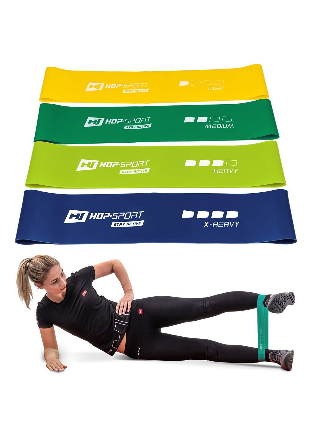 Набор резинок для фитнеса 500x50мм HS-L550RL Hop-Sport (361952055)