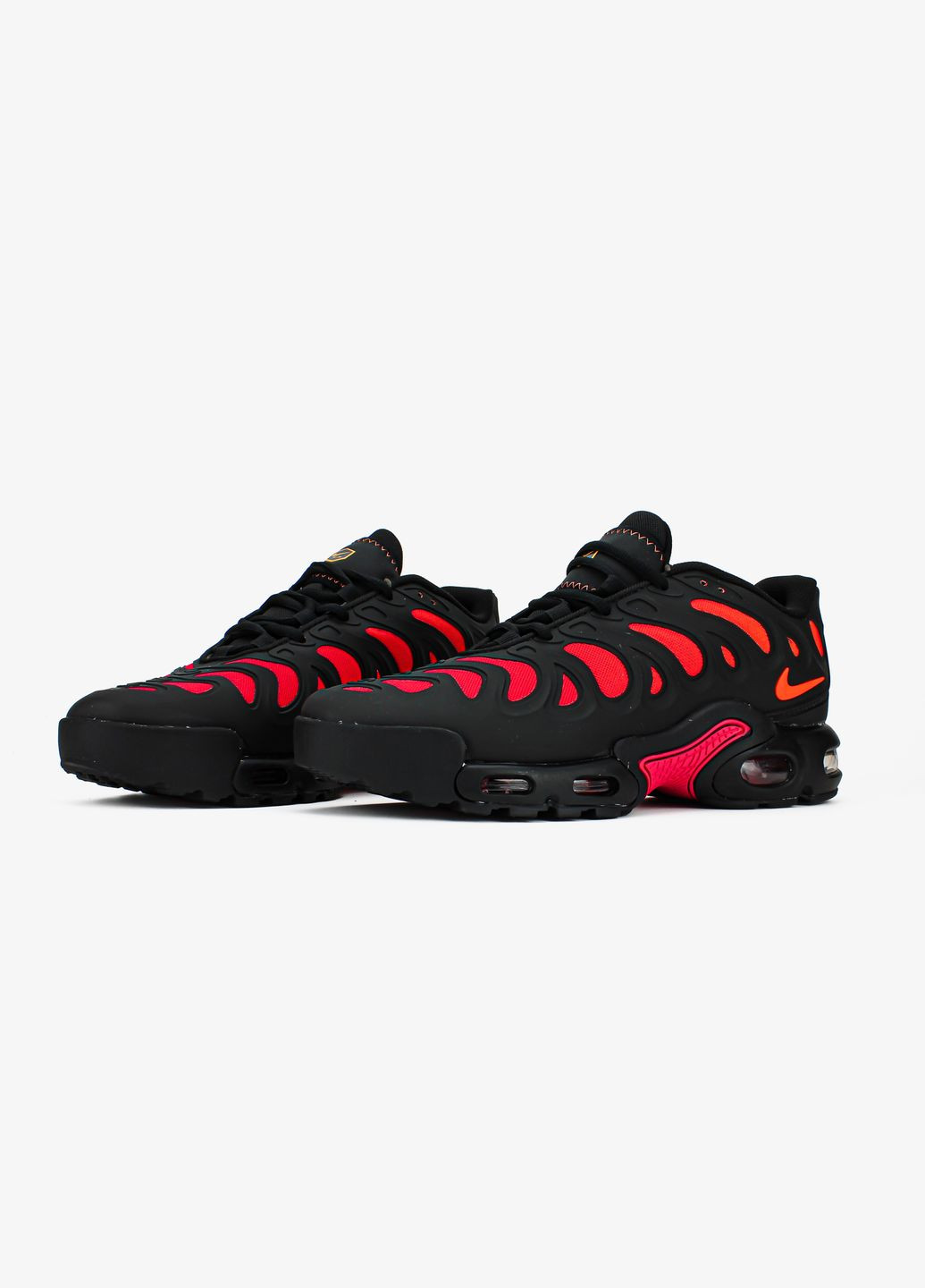 Кросівки жіночі і чоловічі Nike Air Max TN Plus Drift black dragon red | Найк Аір Макс ТН чорні червоні No Brand червоні всесезони (311675150)