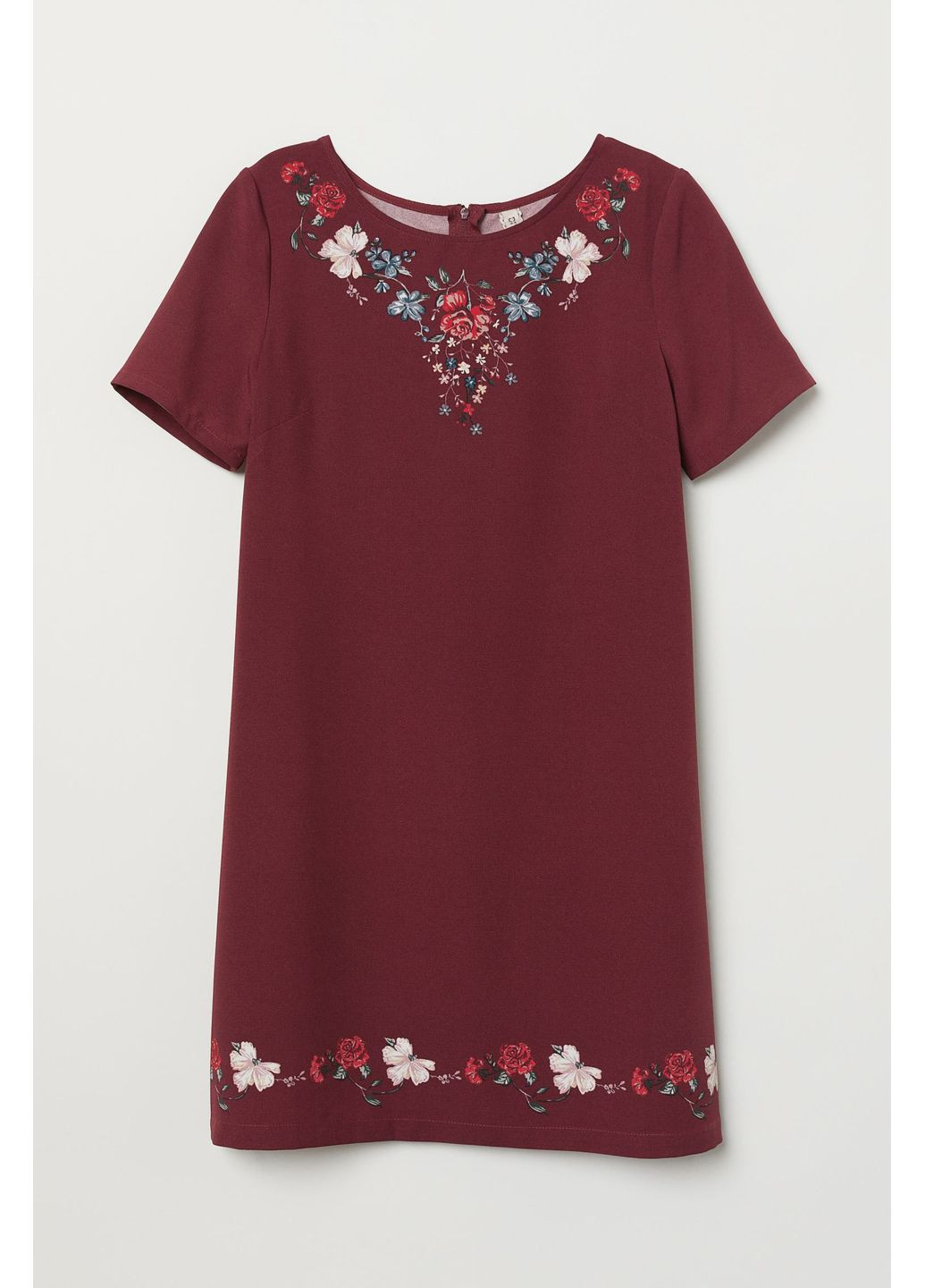 Бордовое платье H&M
