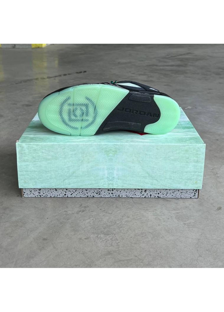 Чорні Осінні кросівки чоловічі nike air jordan retro 5 low sp black найк аір джордан No Brand