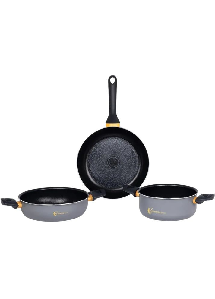 Кастрюля Zenzero Induction 24 см Grey (83404242310001) TVS (335808334)