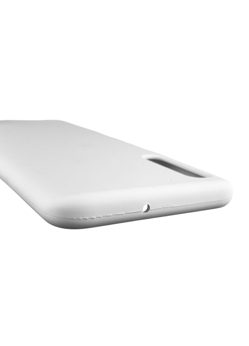 Чехол для Galaxy A70 (SM-A705F) силиконовый с микрофиброй нескользящий на самсунг а70 белый Samsung (366388305)