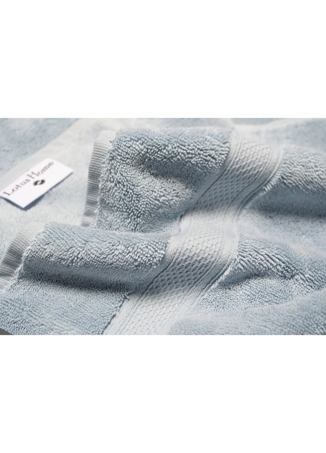 Lotus полотенце махровое home — grand soft twist blue голубой 90*150 голубой производство -