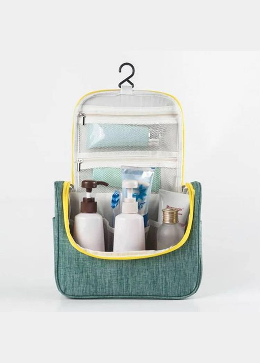 Дорожний органайзер для косметики підвісний водонепроникний Зелений No Brand (306554693)