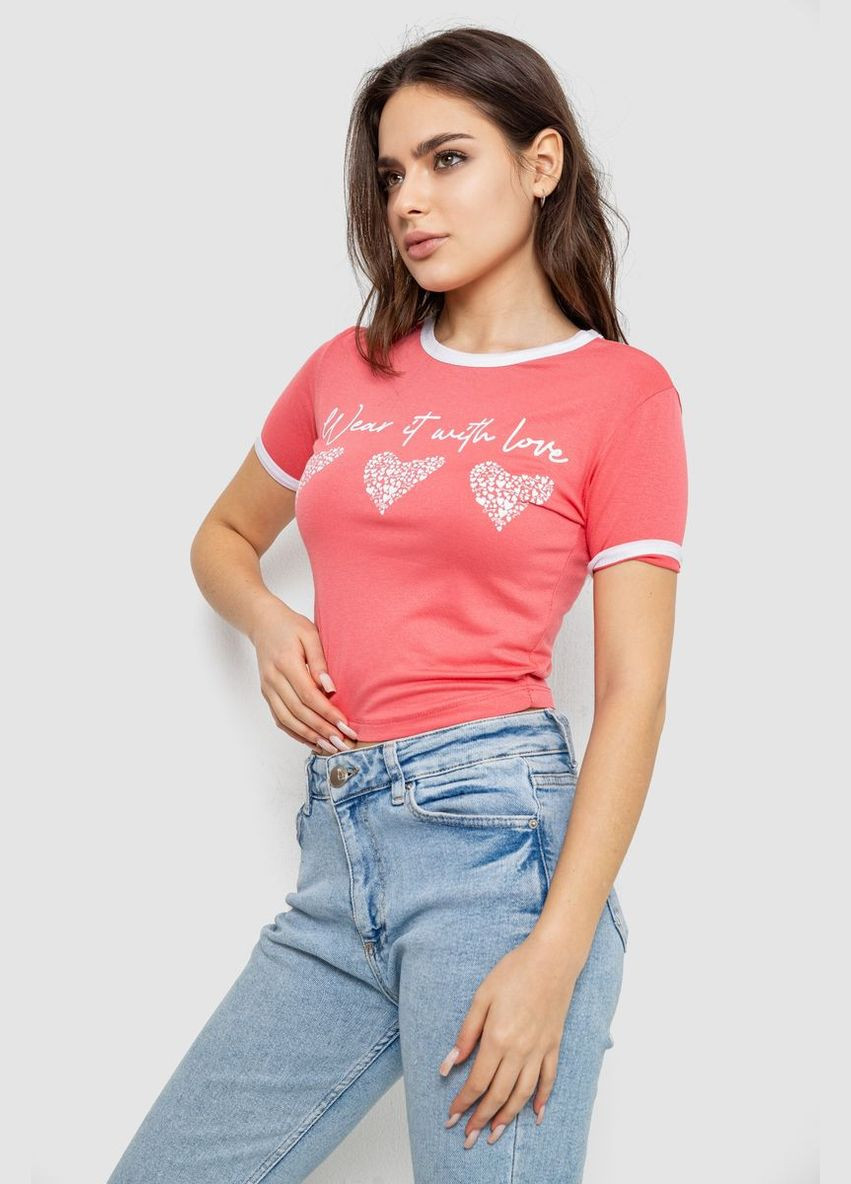 Футболка-топ жіноча з принтом,, 244R504 Ager - (318095386)