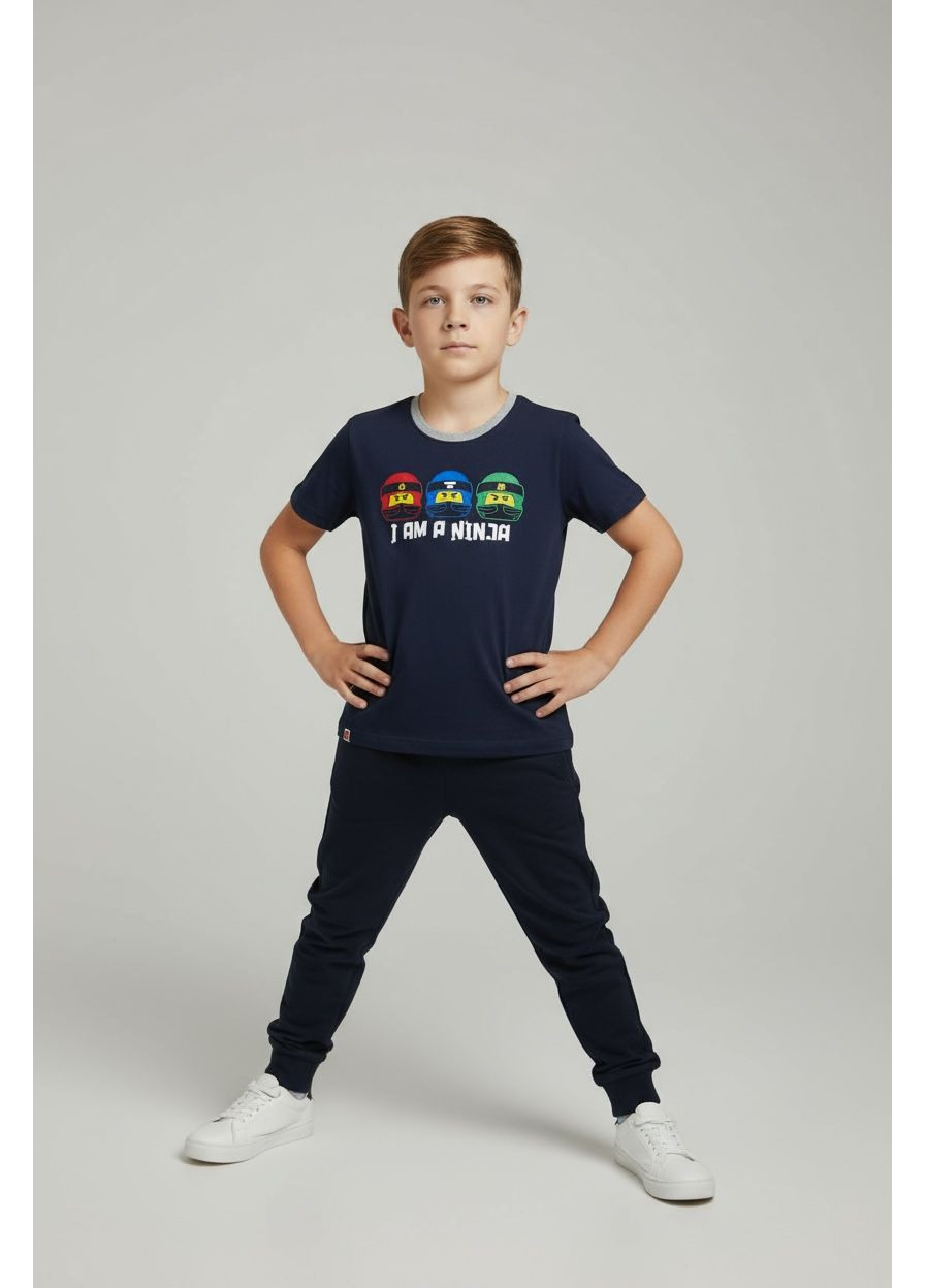 Темно-синя футболка Lego ninjago