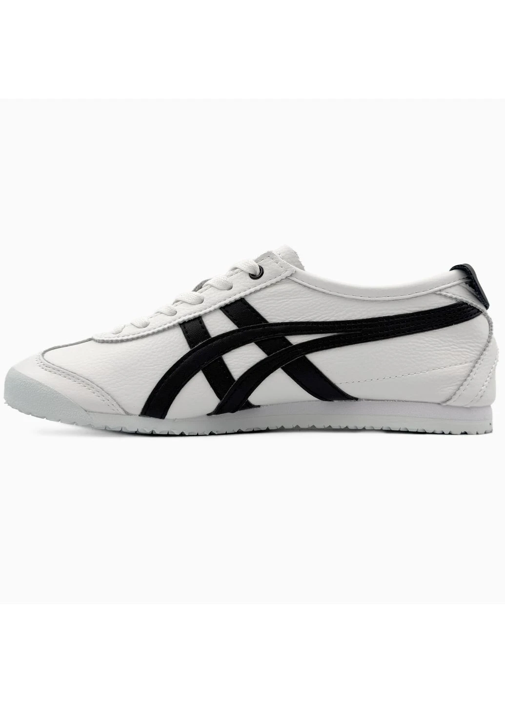 Черные демисезонные кроссовки мужские asics onitsuka tiger mexico white / black асикс онитцука тайгер No Brand