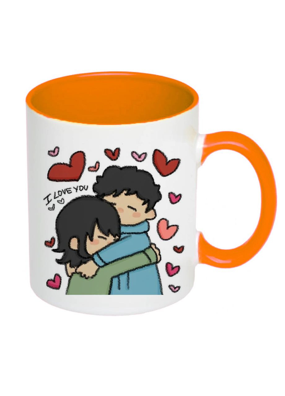 Чашка с принтом "I Love You" 330мл ( ) (17635) No Brand (312488196)
