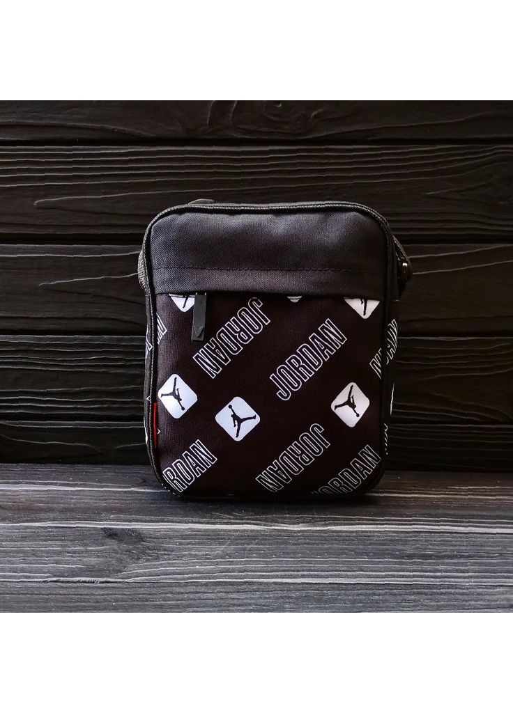 Черная барсетка через плечо – стильная тканевая модель для мужчин No Brand (365762018)