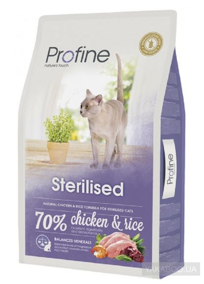 Корм для кошек Cat Sterilised 10 кг для стерелизованых, с курицей Profine (292114244)