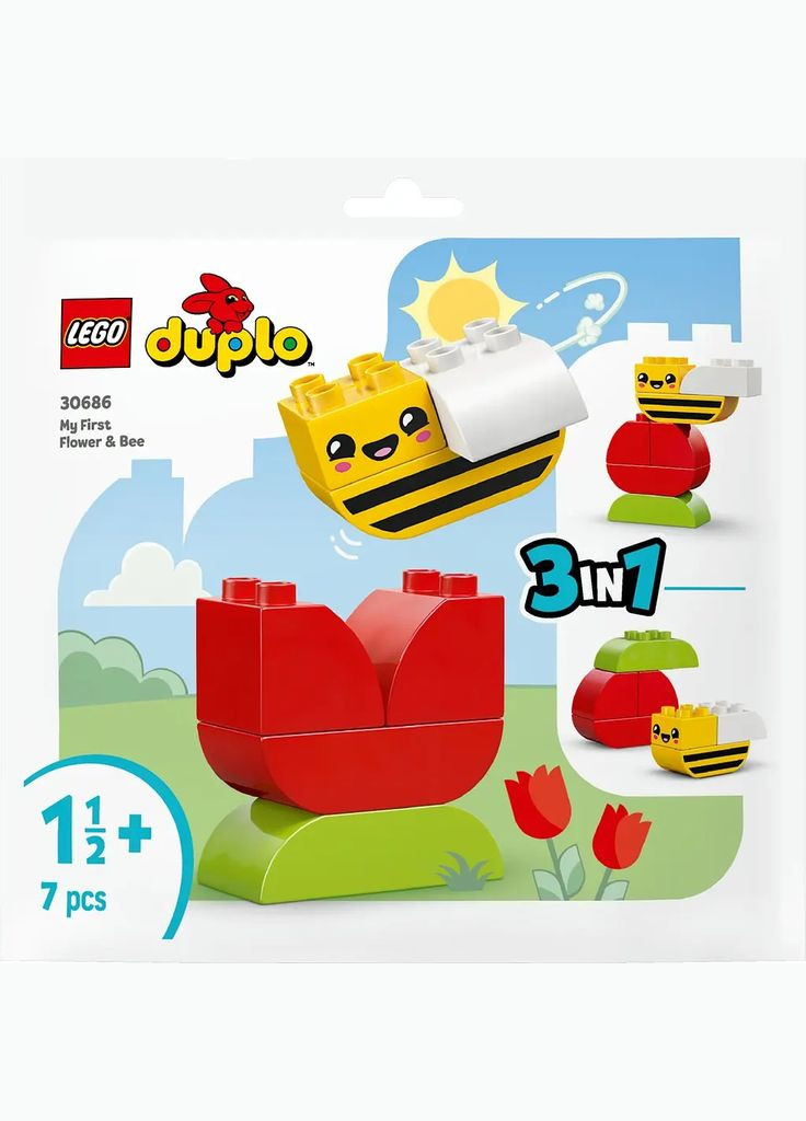 Конструктор DUPLO Мой первый цветок и пчелка (928161) Lego 30686 (335030298)