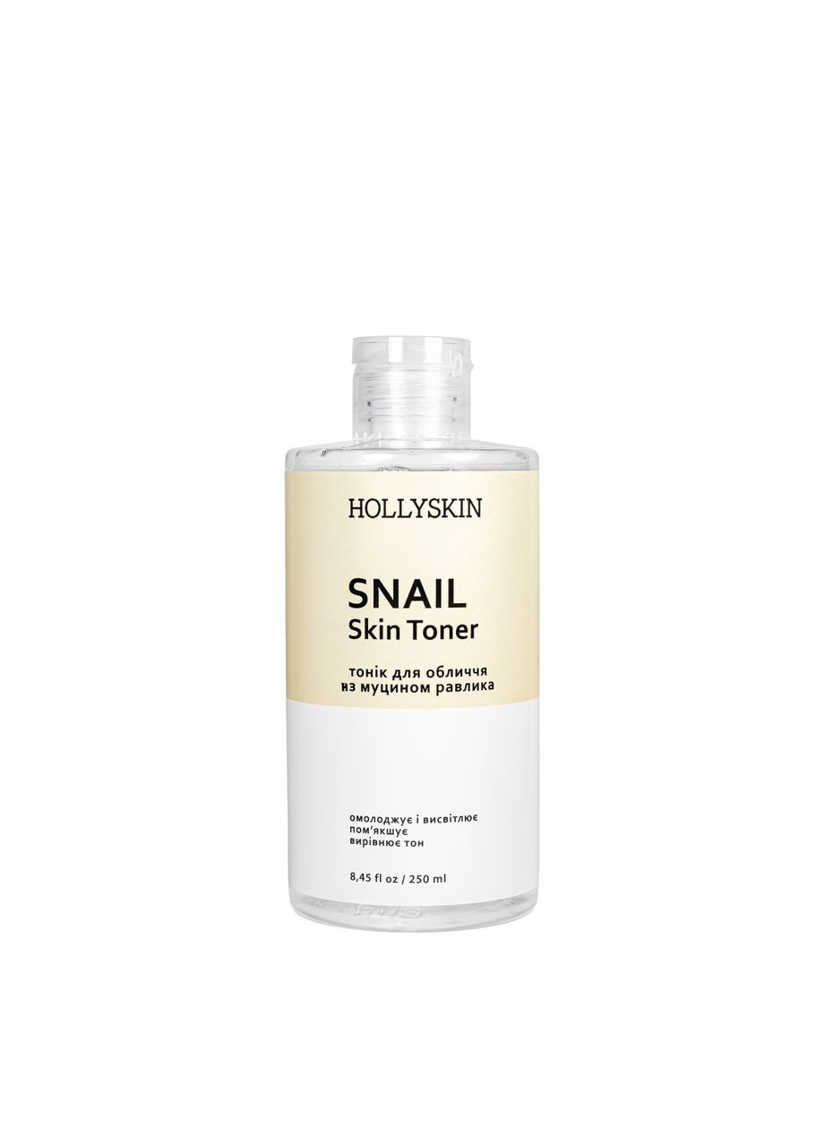 Тонік для обличчя Snail Skin Toner з муцином равлика 250 мл Hollyskin (351898416)