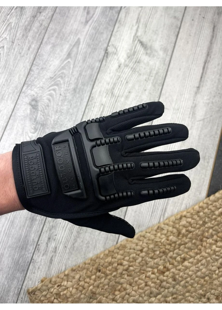 Чоловічі Тактичні Чорні Рукавиці Seli No Brand (395648267)