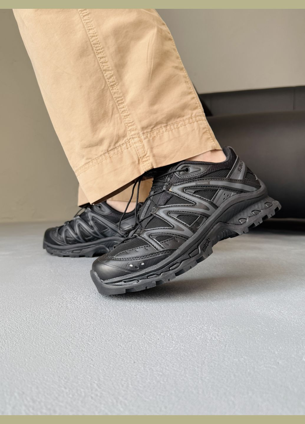 Кросівки жіночі і чоловічі Salomon XT-Quest black | Саломон ХТ-Квест чорні No Brand чорні демісезони (340055409)