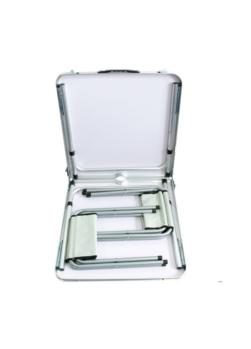 Складаний стіл для пікніка + 4 стільці Білий No Brand (294721482)