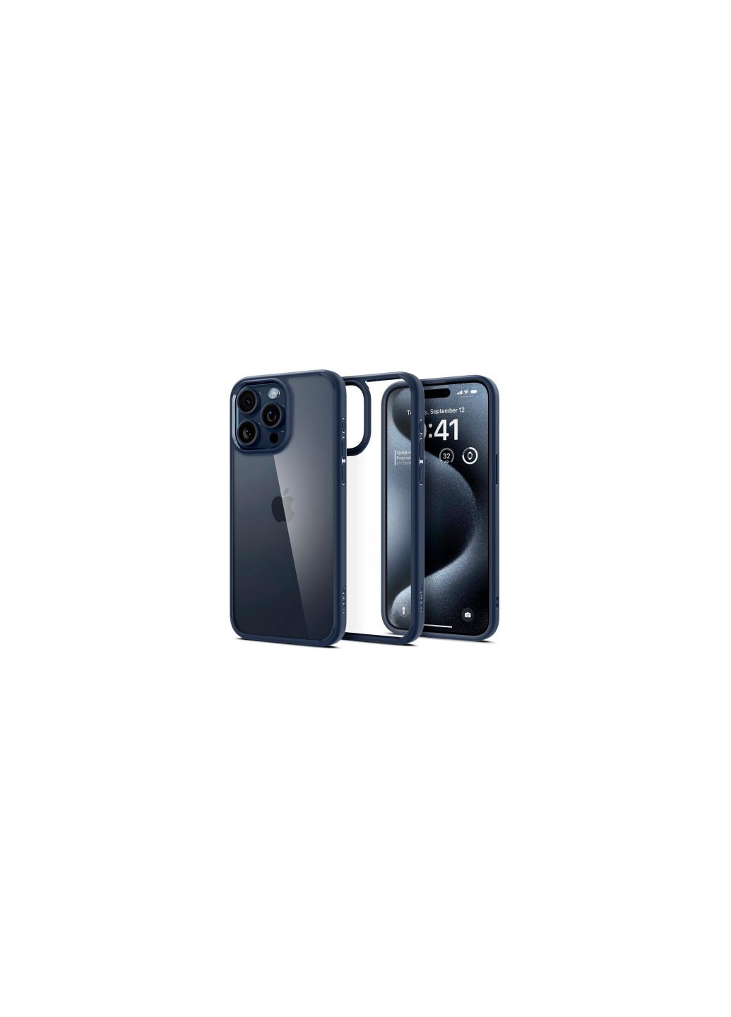Чехол для мобильного телефона (ACS06711) Spigen apple iphone 15 pro ultra hybrid navy blue (275080650)