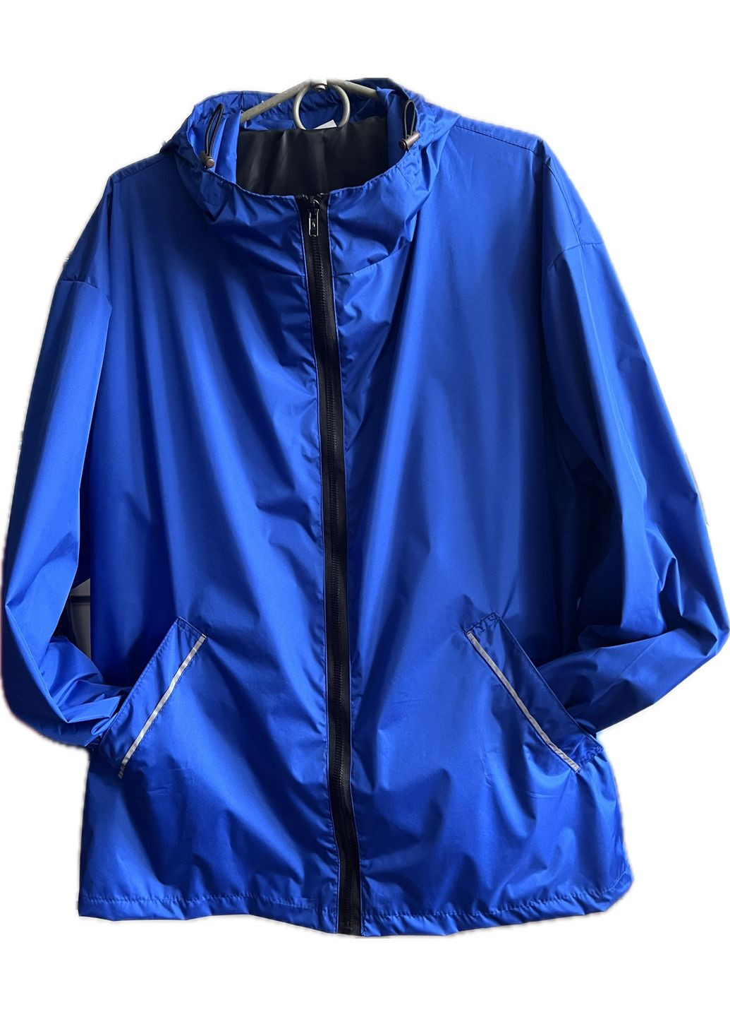 Синяя демисезонная куртка-ветровка рабочая на подкладке васильковая,170/176см ProsPerous