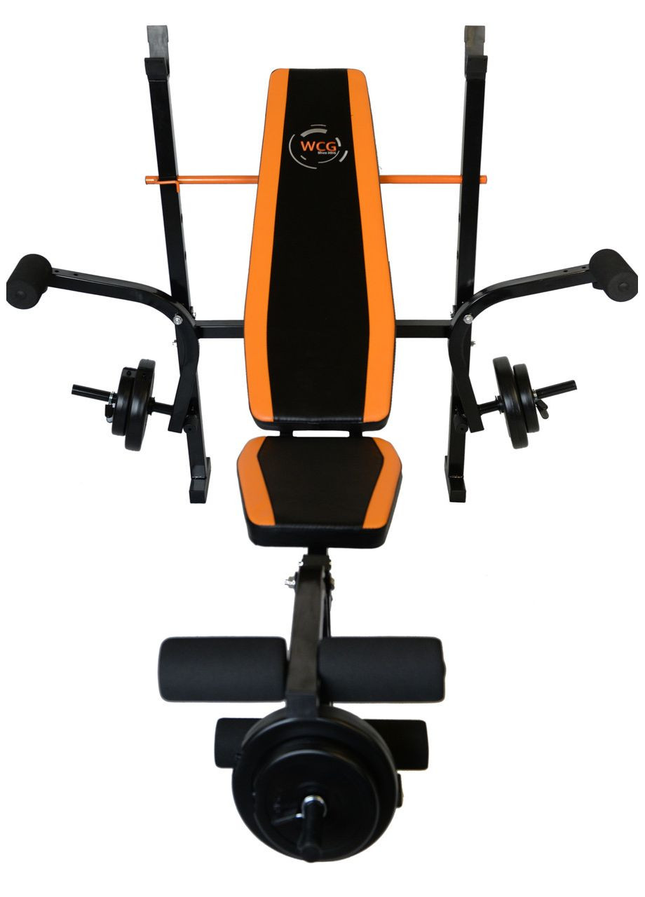 Лавка для жима 0055 Набор STRONG штанга 128 КГ WCG (346531560)