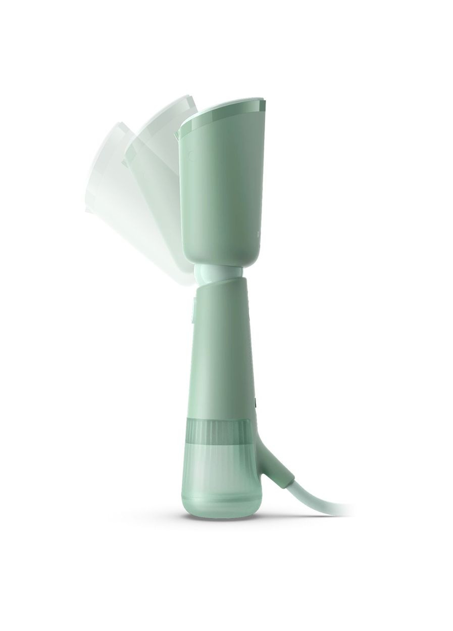 Відпарювач компактний Series 5000, 1400Вт, 120мл, паровий удар -24гр, складана ручка, пластик, сіро-зелений Philips (314833943)