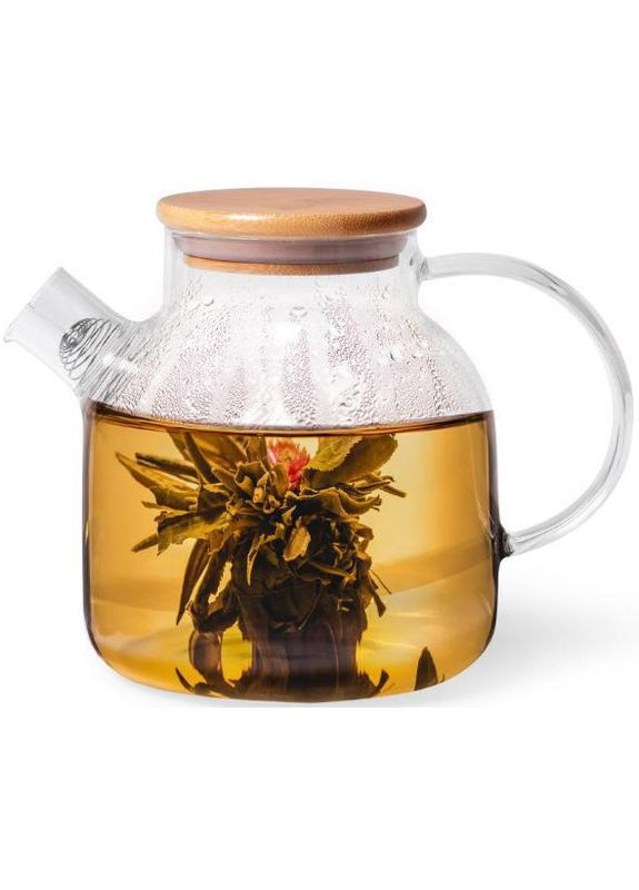 Чайник заварювальний Shamsi Gunfu 1.2л скляний з металевим ситом Fissman (330139268)