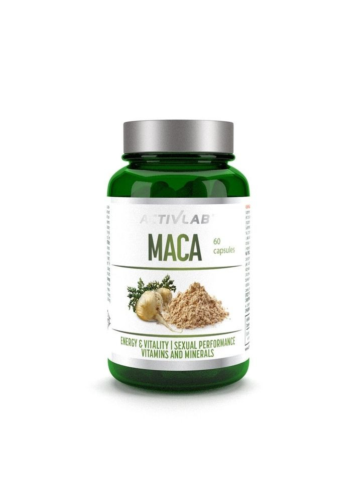 Экстракт маки и Бета-экдистерон Maca, 60 капсул для поддержки общего самочувствия ActivLab (334707443)