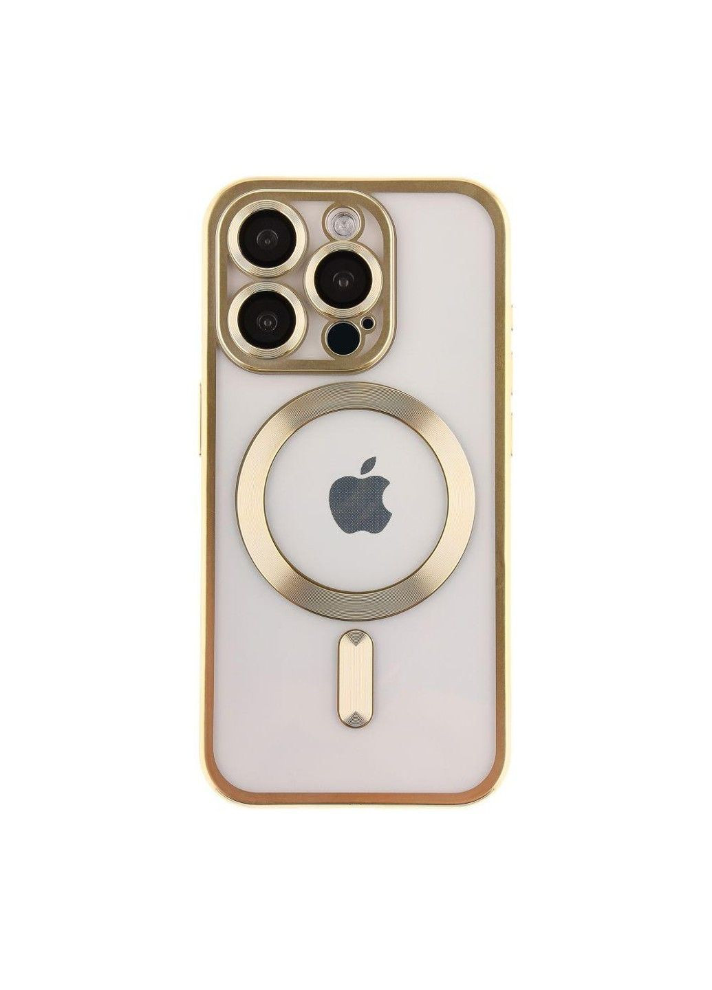Чохол TPU Metallic Chrome Full Camera with Magsafe для iPhone 14 Pro Titan No Brand (382802807)