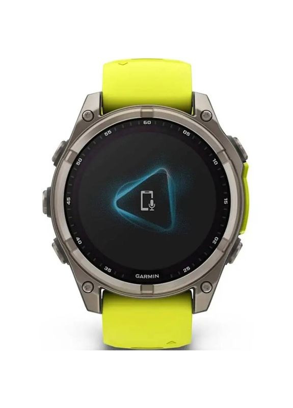 Смарт-годинник Fenix 8 Solar 47mm Sapph Titan Yellow&Graph Sil Band (010-02906-21) Garmin (323088946)