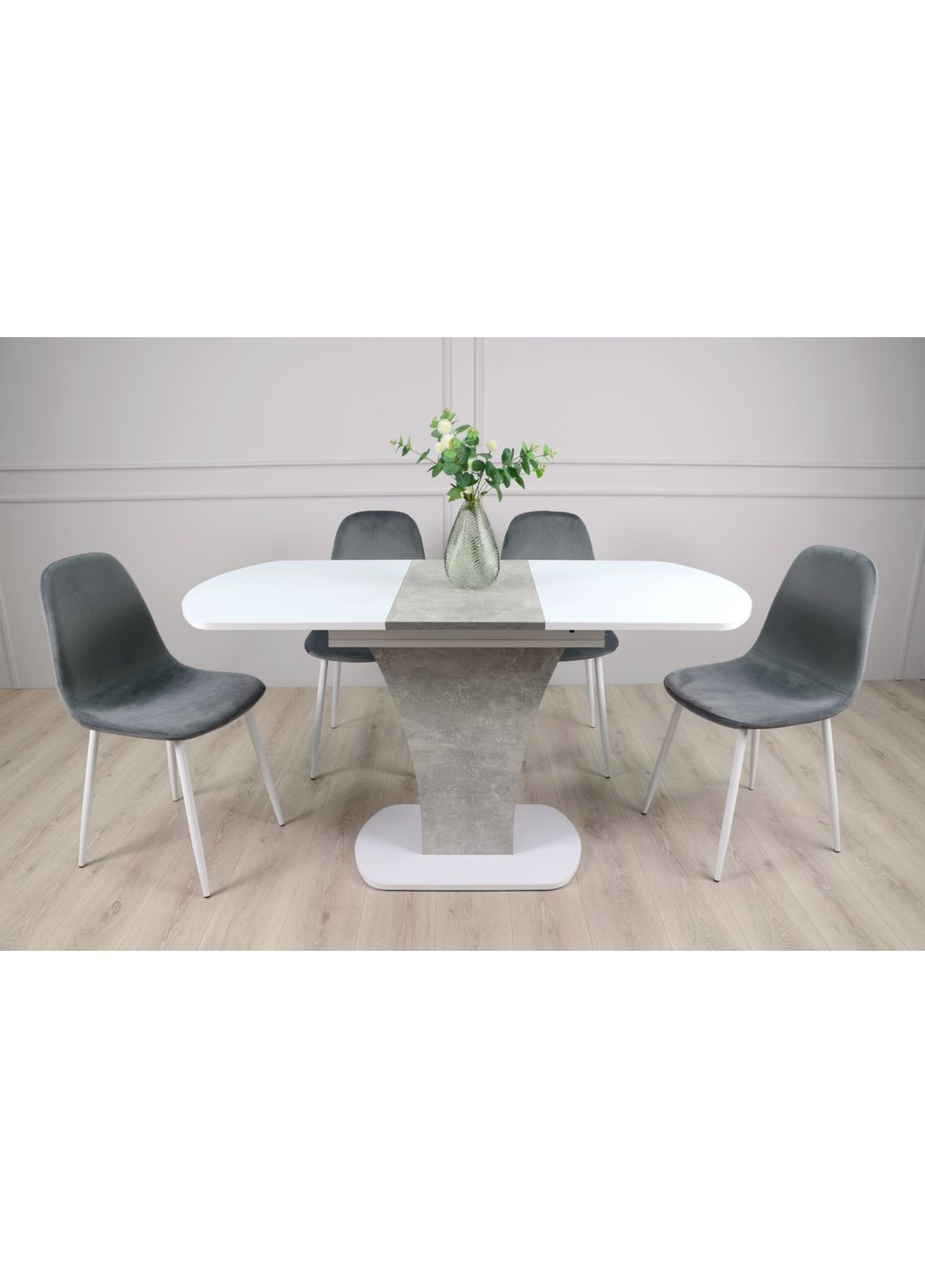 SHERIDAN B/I стол белая аляска /индастриал Intarsio (371993843)