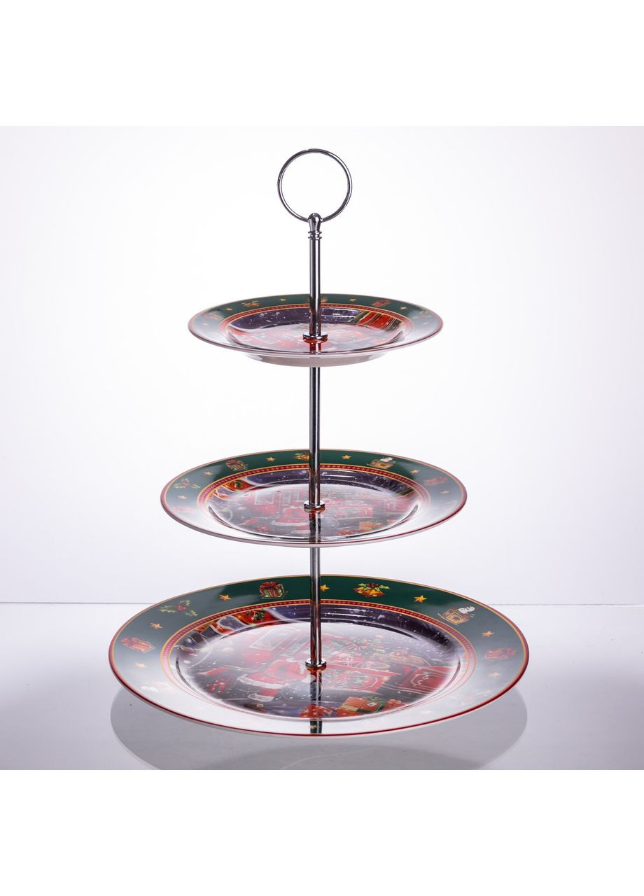 Фруктовница на 3 яруса Santa новогодняя фуршетная HP-SDHK-9 Yiwu (371391790)