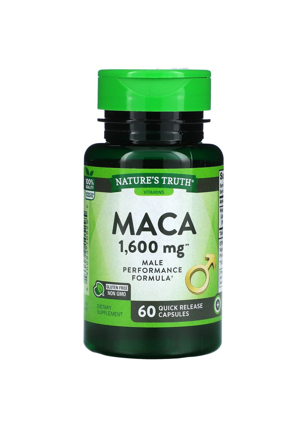 Мака, Maca,, 1600 мг, 60 капсул быстрого высвобождения Nature's Truth (369174212)