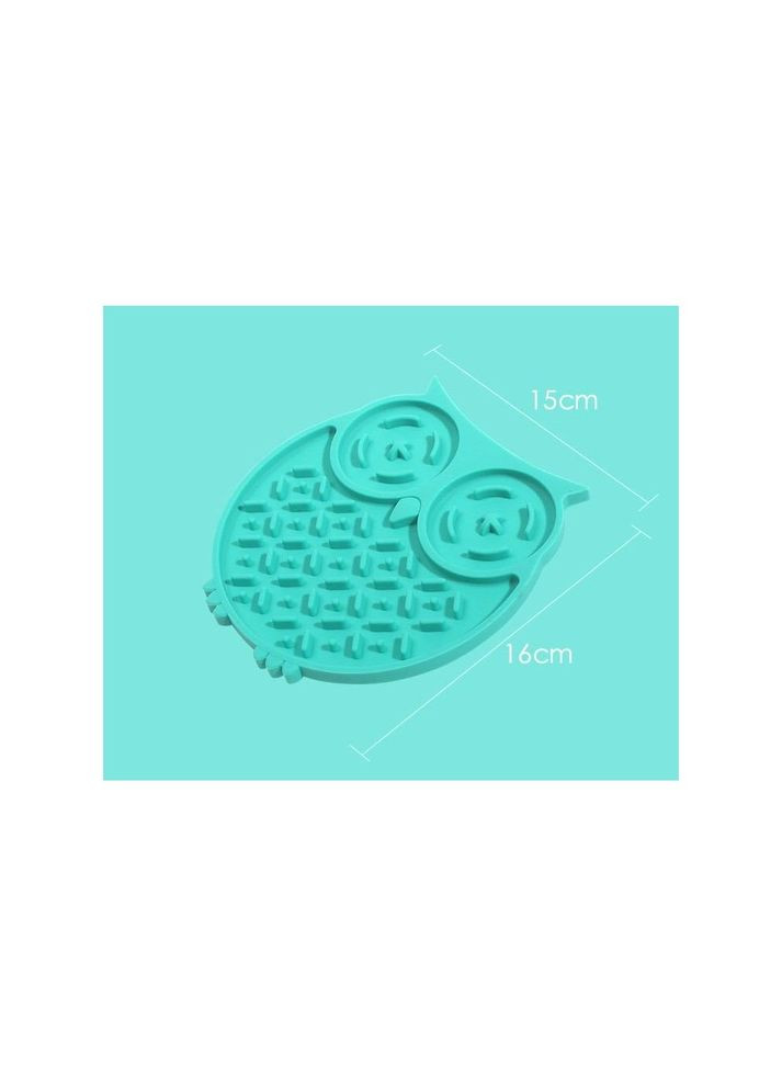 Килимок-годівниця для собак Сова силіконова зелена WahoPet (355256422)