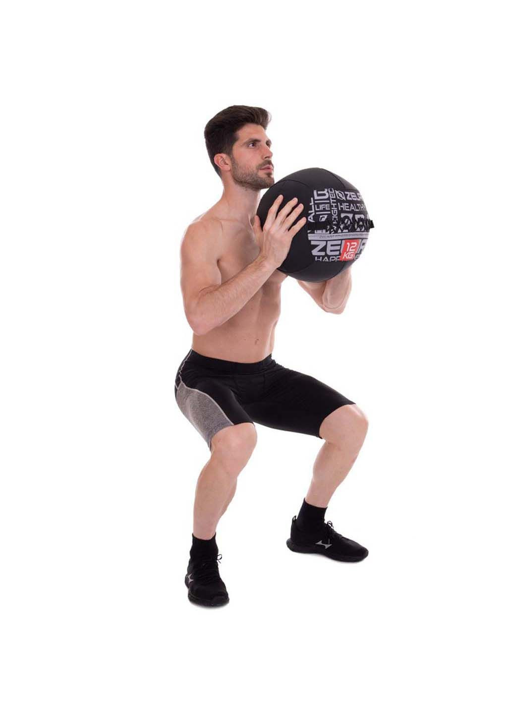Мяч набивной для кроссфита волбол Wall Ball FI-2637 12 кг Zelart (290109152)
