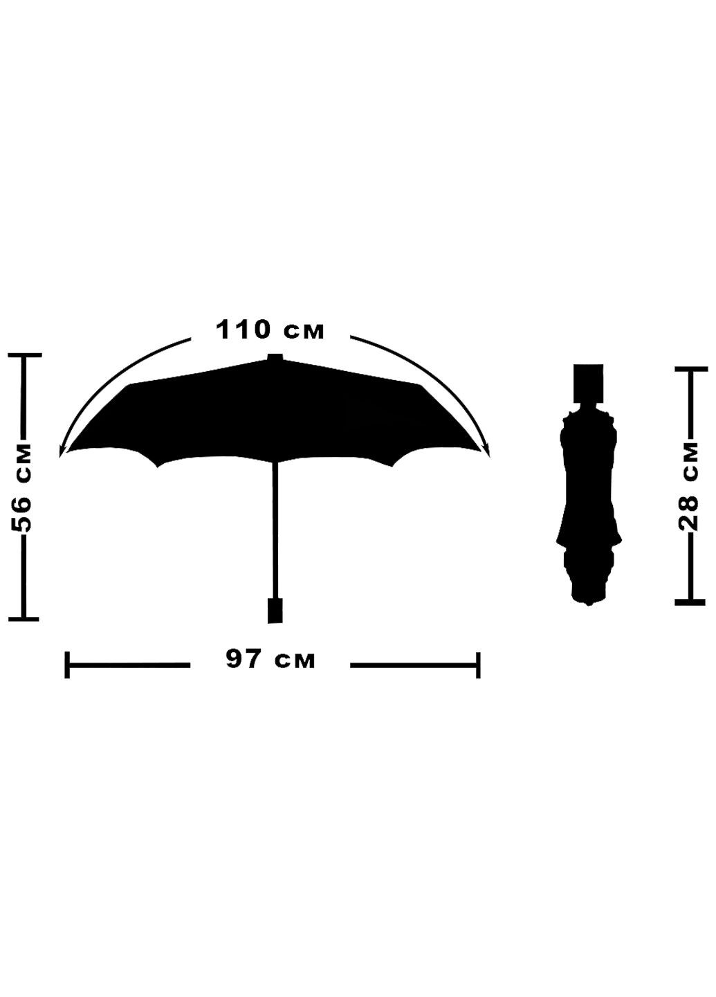 Зонт складной L3885-03 полный автомат Сиреневый Три Слона (292715123)