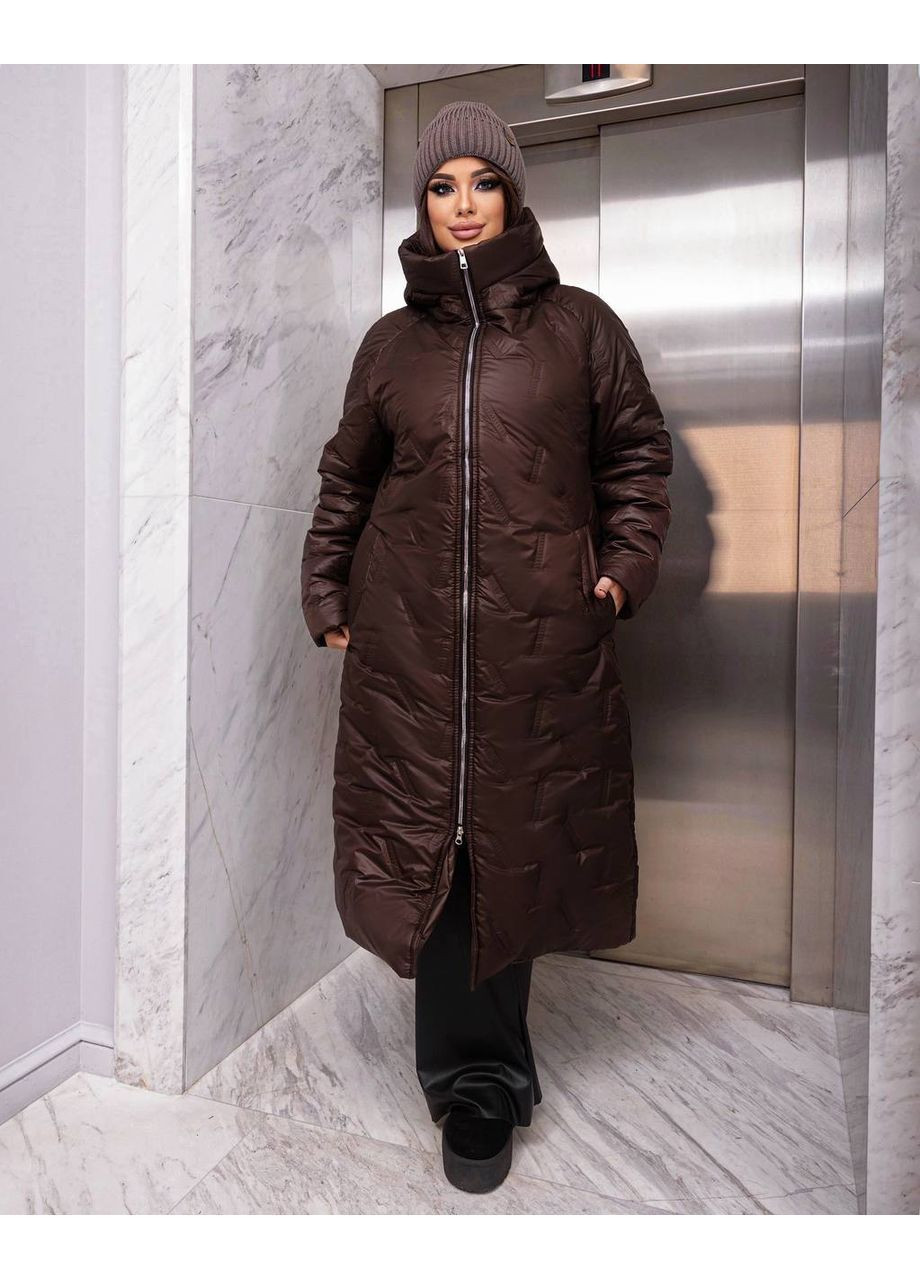 Коричневе Жіноче пальто Плащівка No Brand