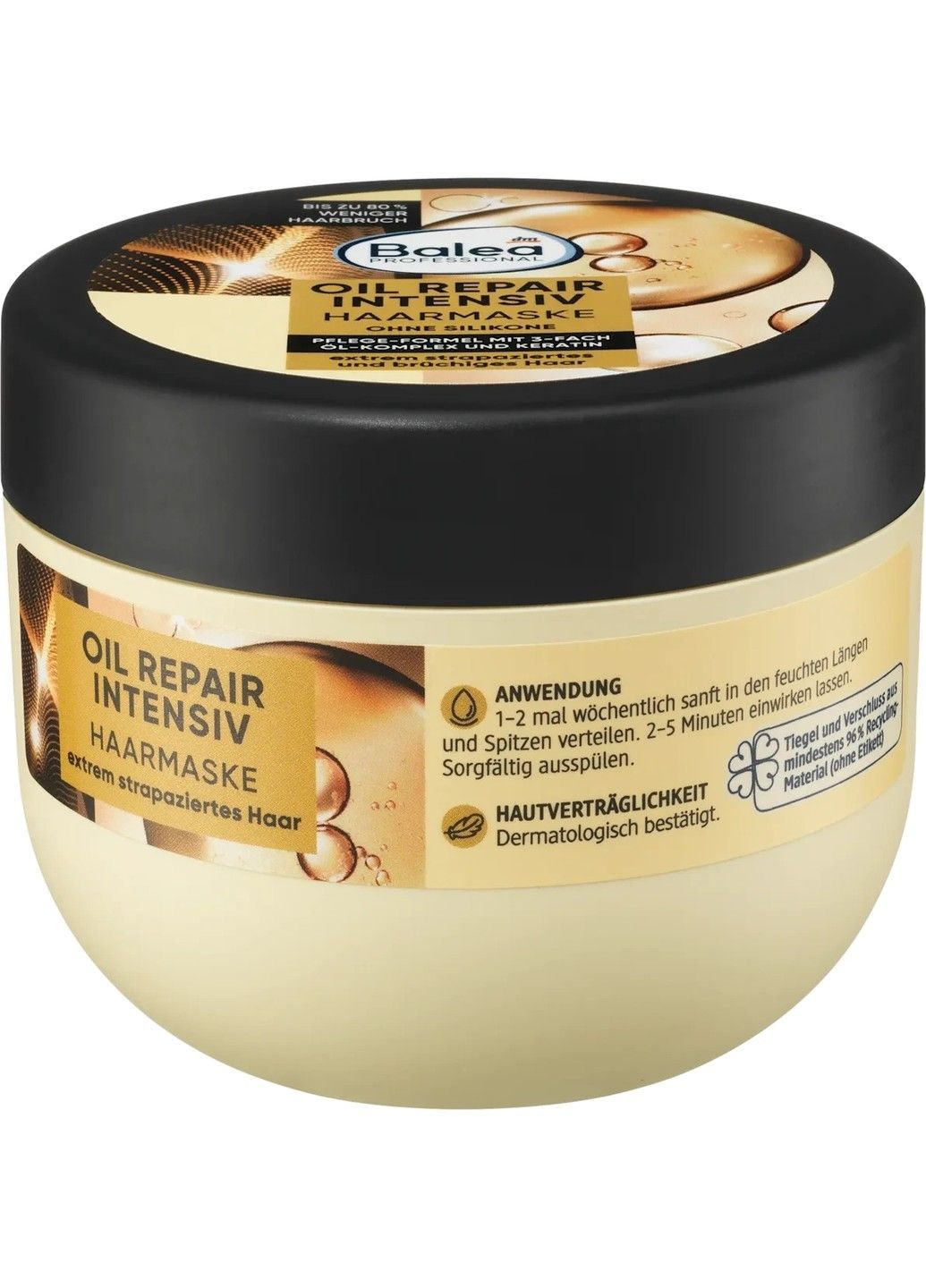 Маска‑бальзам Professional Oil Repair Intensive, 300 мл – глубокое восстановление для повреждённых и лом Balea (338254553)