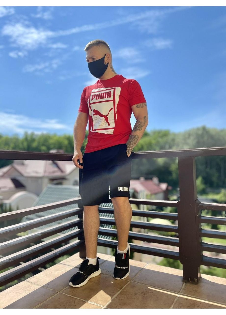 Мужской спортивный костюм летний шорты и футболка для активного отдыханый комплект одежды ProDobro (363135523)