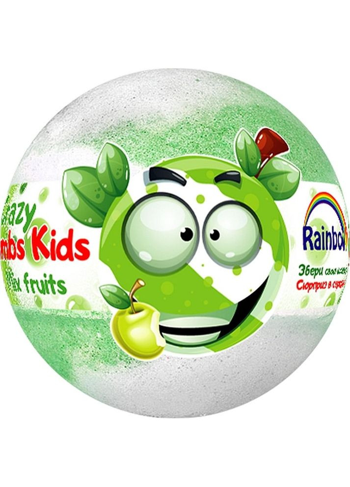 Бомбочка для ванн Crazy Bombs Kids Фруктовий мікс 100 г Rainbow 400258 (332943701)