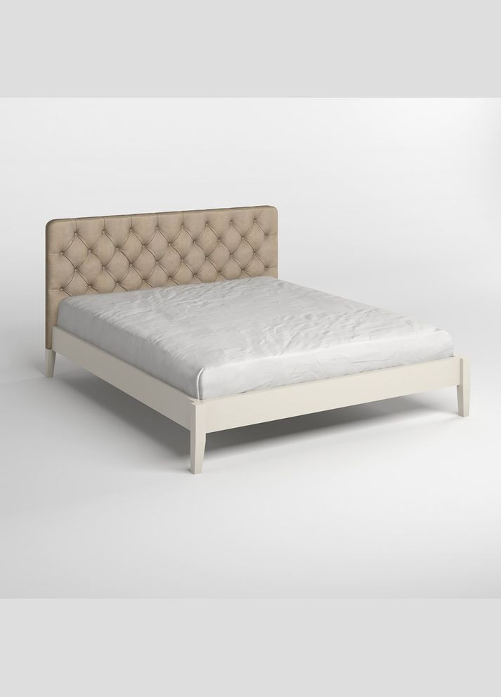 Полуторне дерев'яне ліжко Рим ДК (S2005Y50R) /Аляска 23 (Бежевий) Б3 120х190 см (MBG-5240) Mebigrand (366083641)