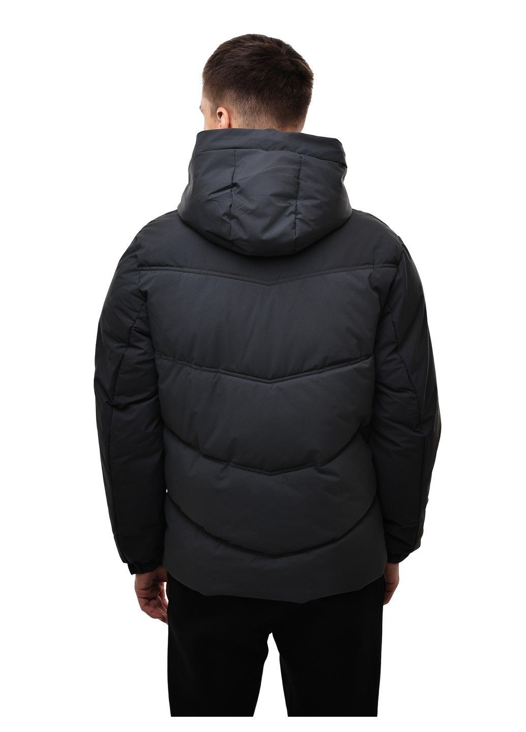 Серая зимняя куртка зимняя мужская No Brand