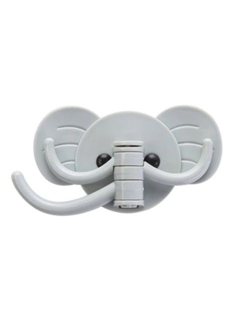 Настенная вешалка на 3 крючка в форме серого слона (NR0053_1) NN (315922538)