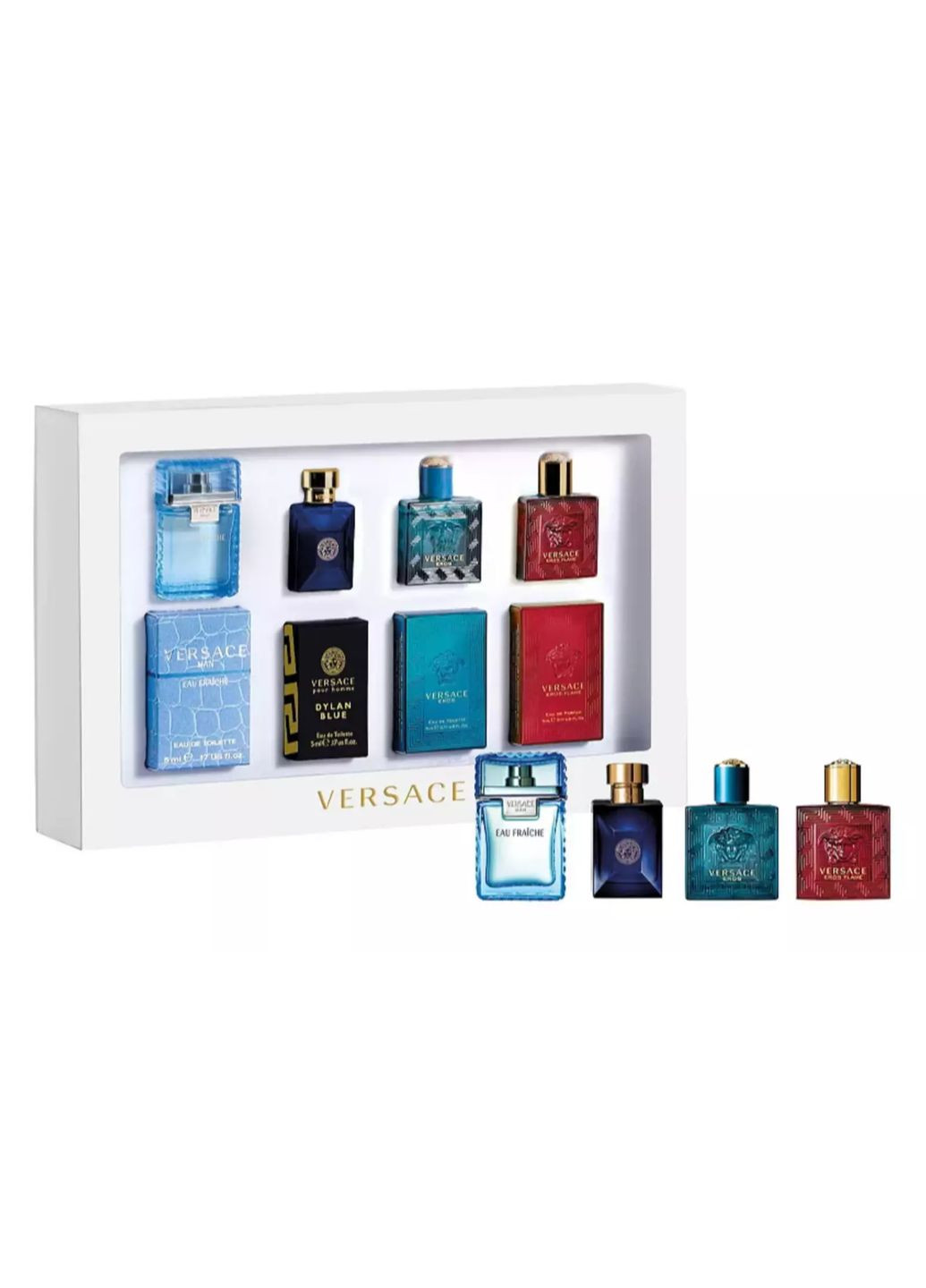 Подарунковий набір міні парфумів для чоловіків Men Miniature Set 4 флакони по 5 мл Versace (323223682)