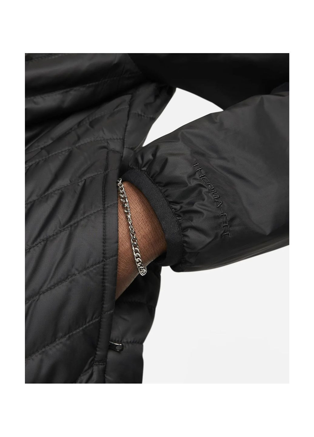 Чорна куртка чоловіча wr tf midweight puffer black Nike