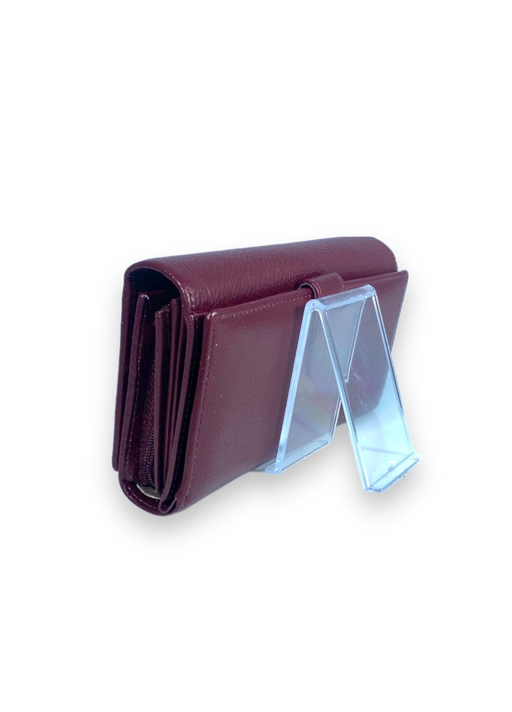 Жіночий гаманець шкіряний 3 відділення 14 осередків для карт розмір: 17.5*10*4 см бордовий Cardinal (266911665)